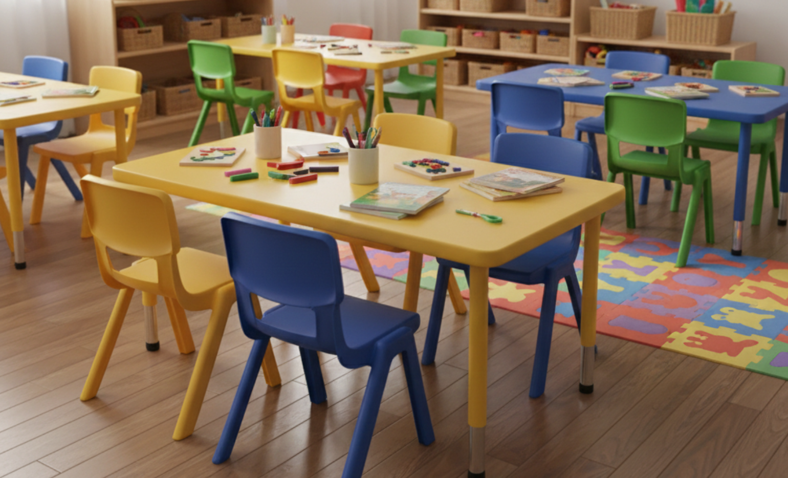 Kindergarten Desk And Chair
